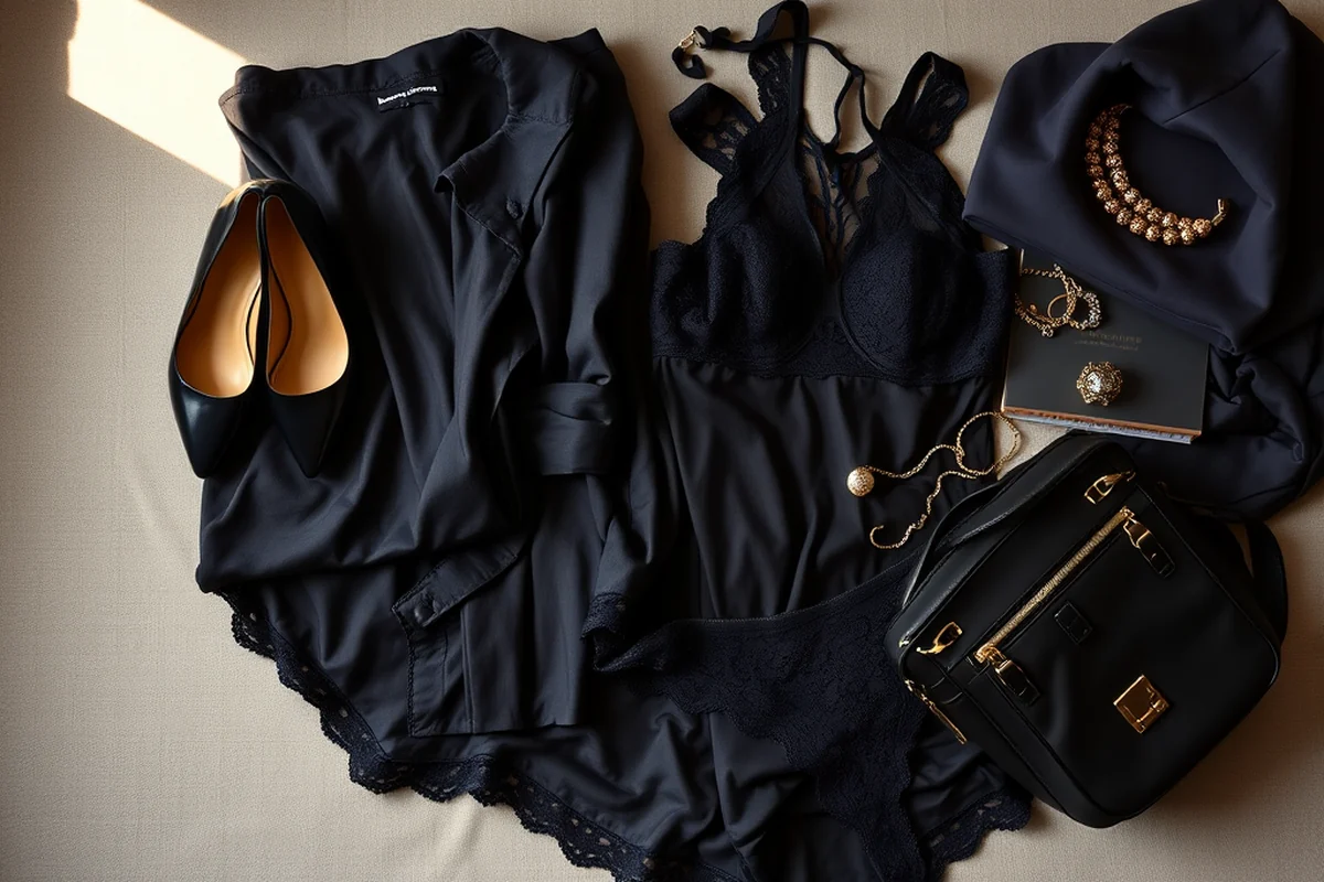 black lace lingerie — Black Lace Lingerie (the finished result)